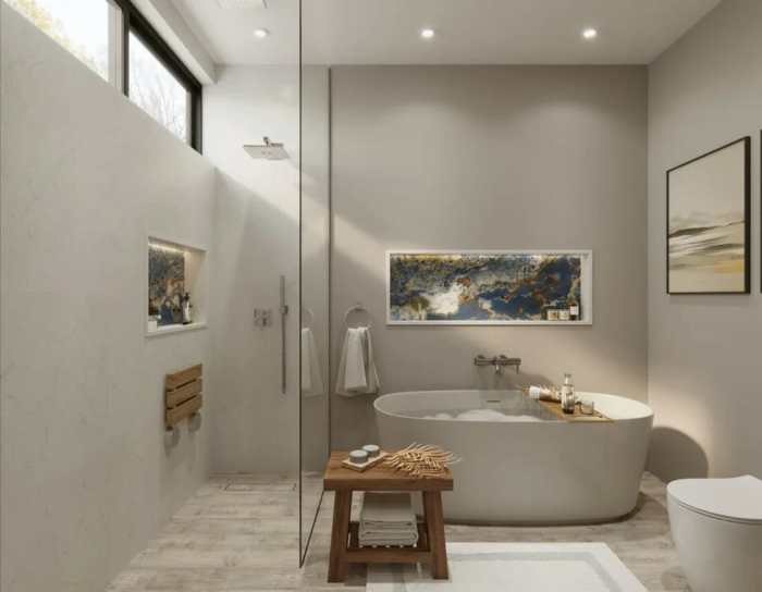 Zen-inspired bathroom decor